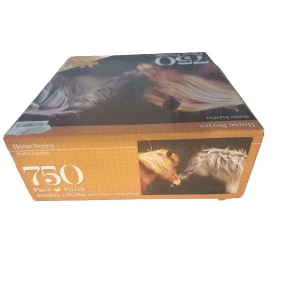 Creative Horse Series Shelter Together 750 Piece Puzzle 26.625” x 19.25” NIB - Picture 7 of 12
